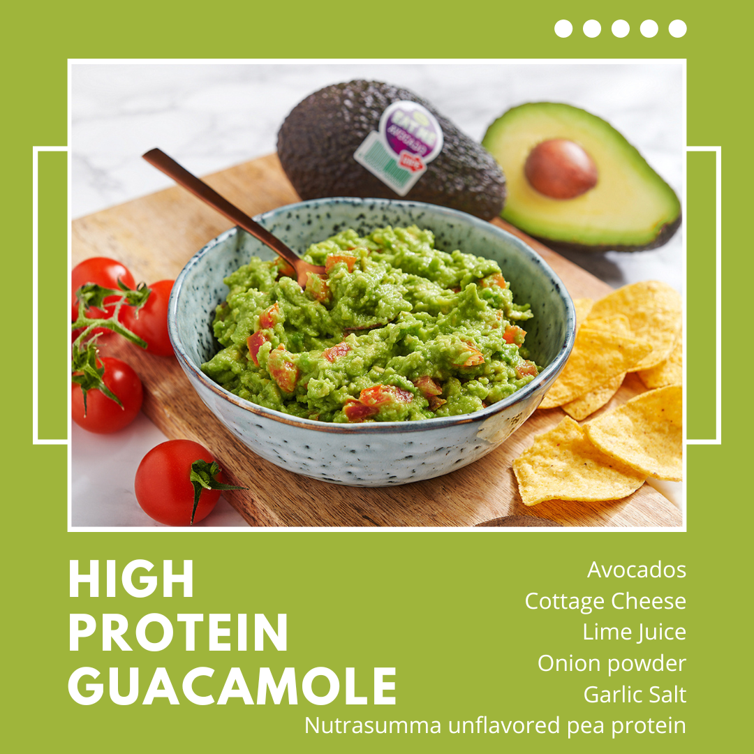 High-Protein Guacamole Dip Recipe – Nutrasumma