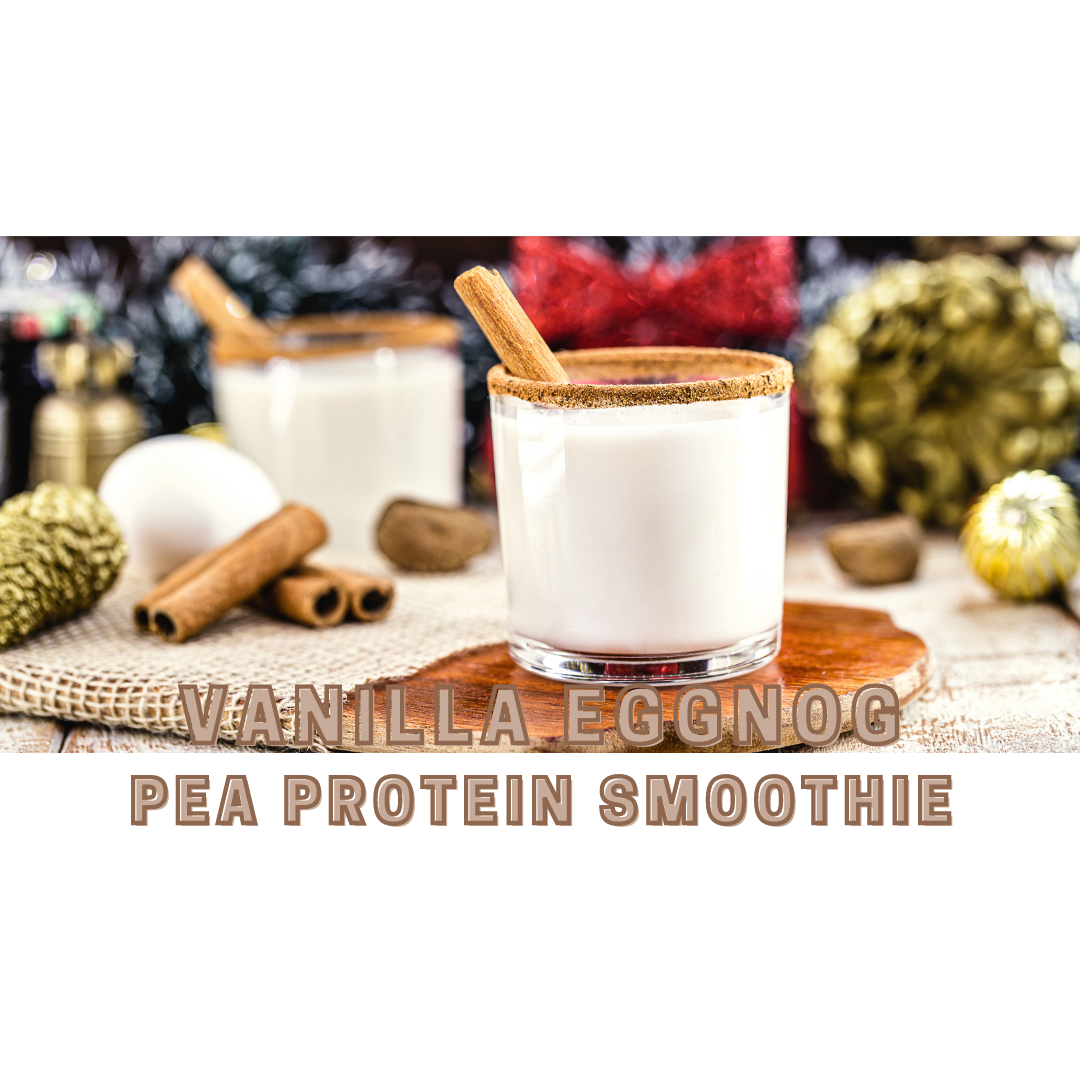 ProteinPacked Christmas Bliss Vanilla Eggnog Pea Protein Smoothie