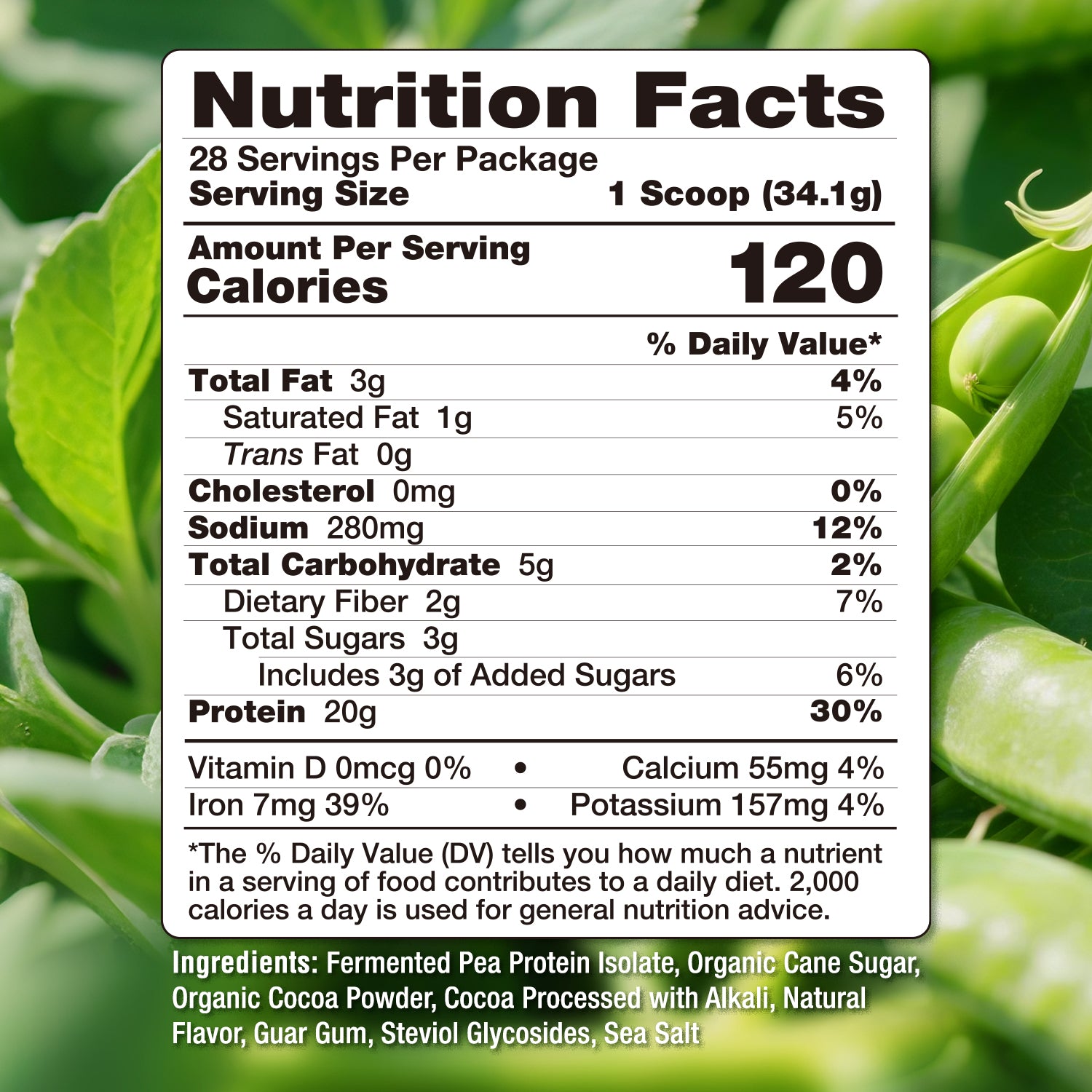 Fermented Pea Protein 2.11 lb  - Chocolate Flavor