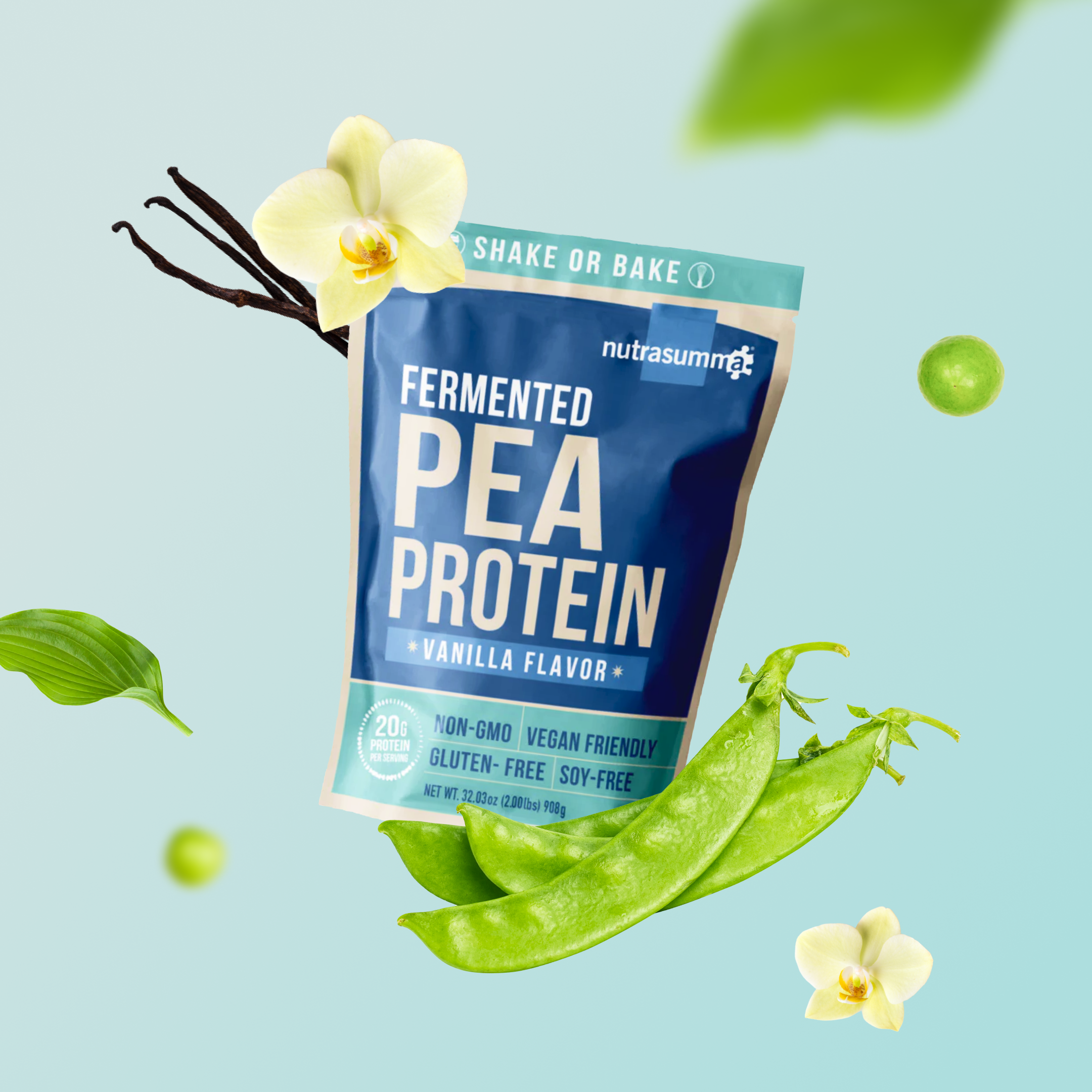 Fermented Pea Protein 2lb Pouch - Vanilla Flavor