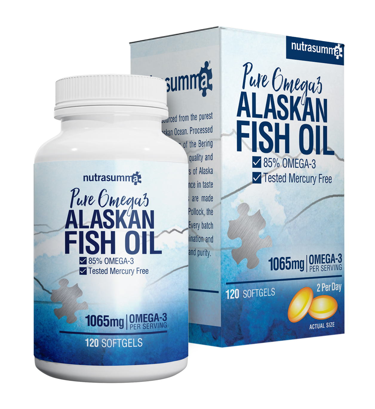 Wild Alaskan Fish Oil - 1065mg Omega-3 High EPA (120 Softgels)
