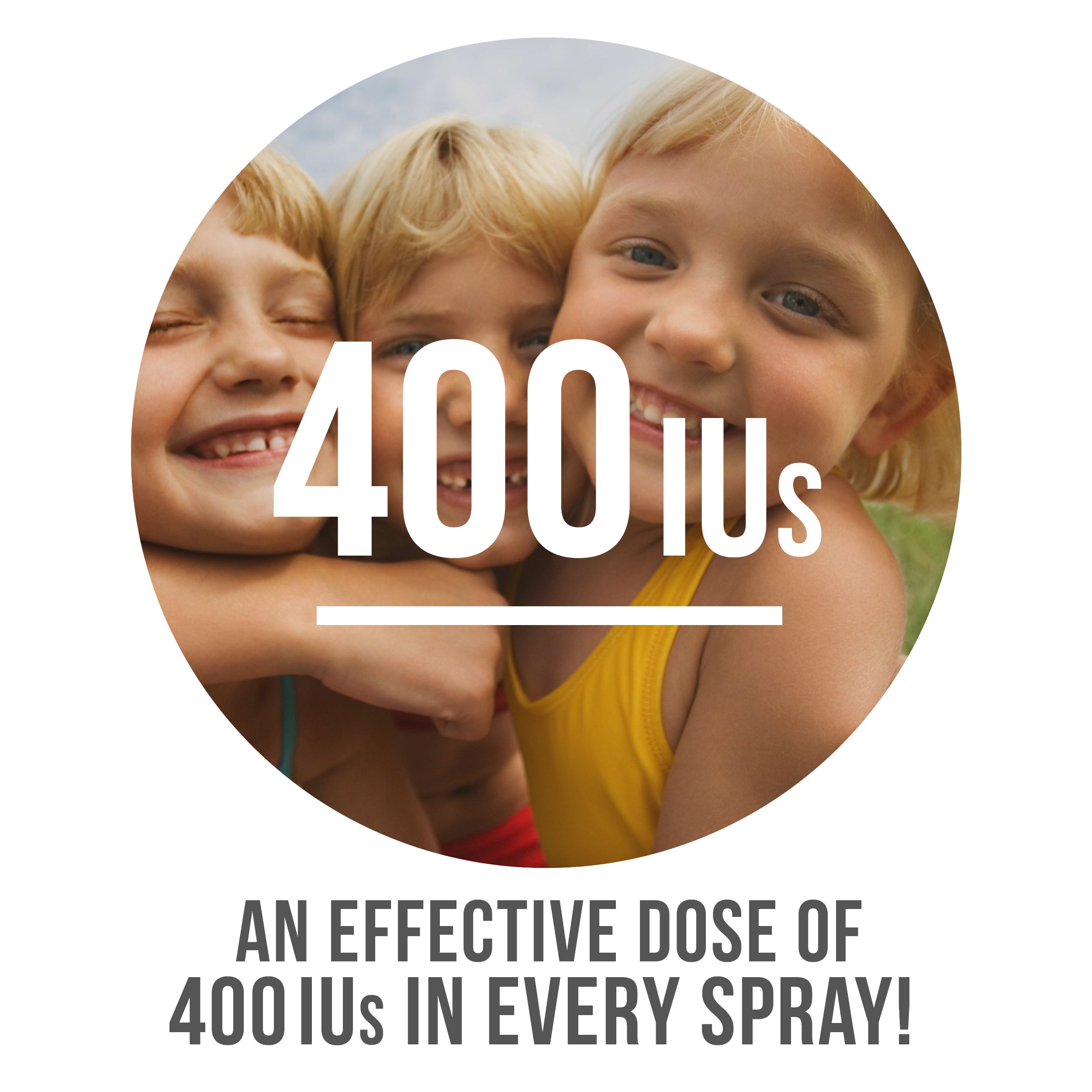 Effective Dose of 400IU in each spray 
