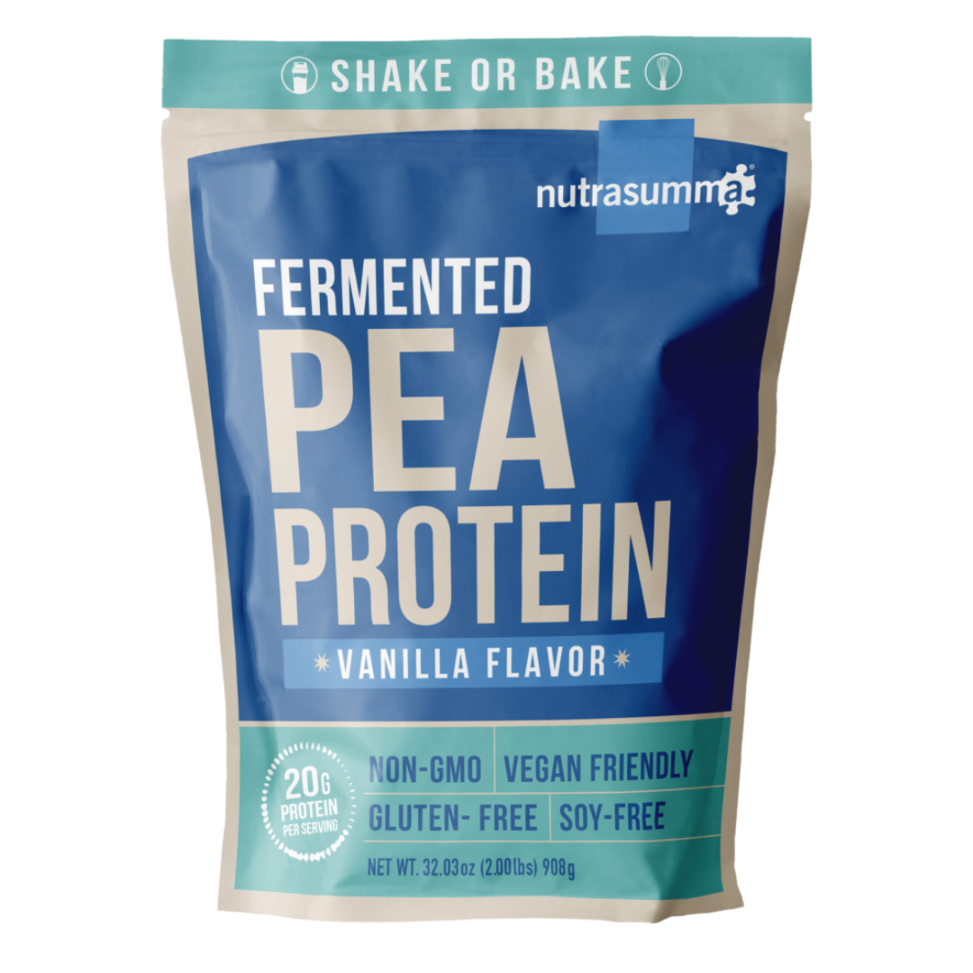 Nutrasumma Vanilla fermented pea protein powder