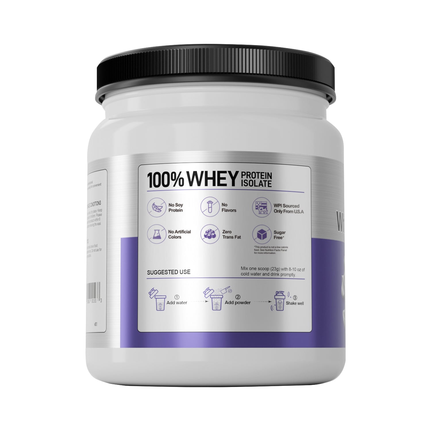 Nutrasumma Whey Protein Isolate 1.02lb (464g) Unflavored