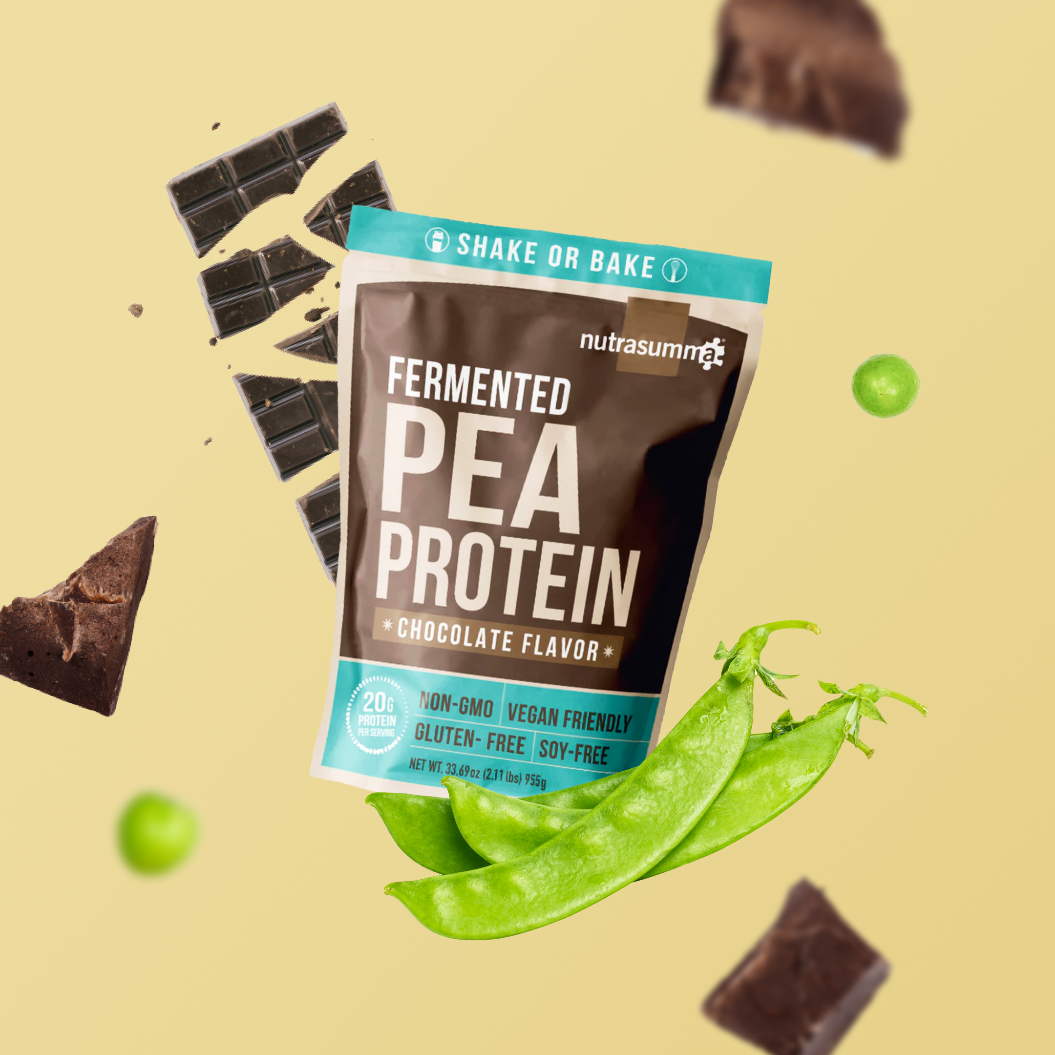 Fermented Pea Protein 2.11 lb  - Chocolate Flavor