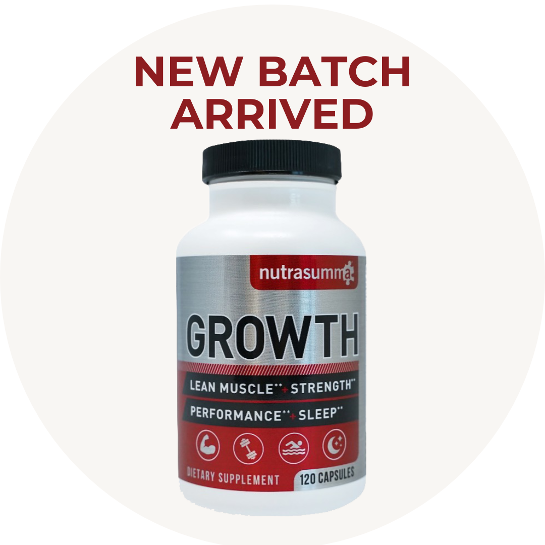 Growth Supplement - 120 Capsules Natural Herbs, Vitamins & Minerals, Lean Muscle Growth, Strength, Energy, Endurance & Recovery