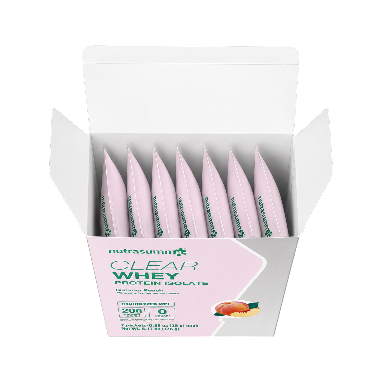 NEW Clear Whey Protein Isolate Travel Pack - Summer Peach Flavor