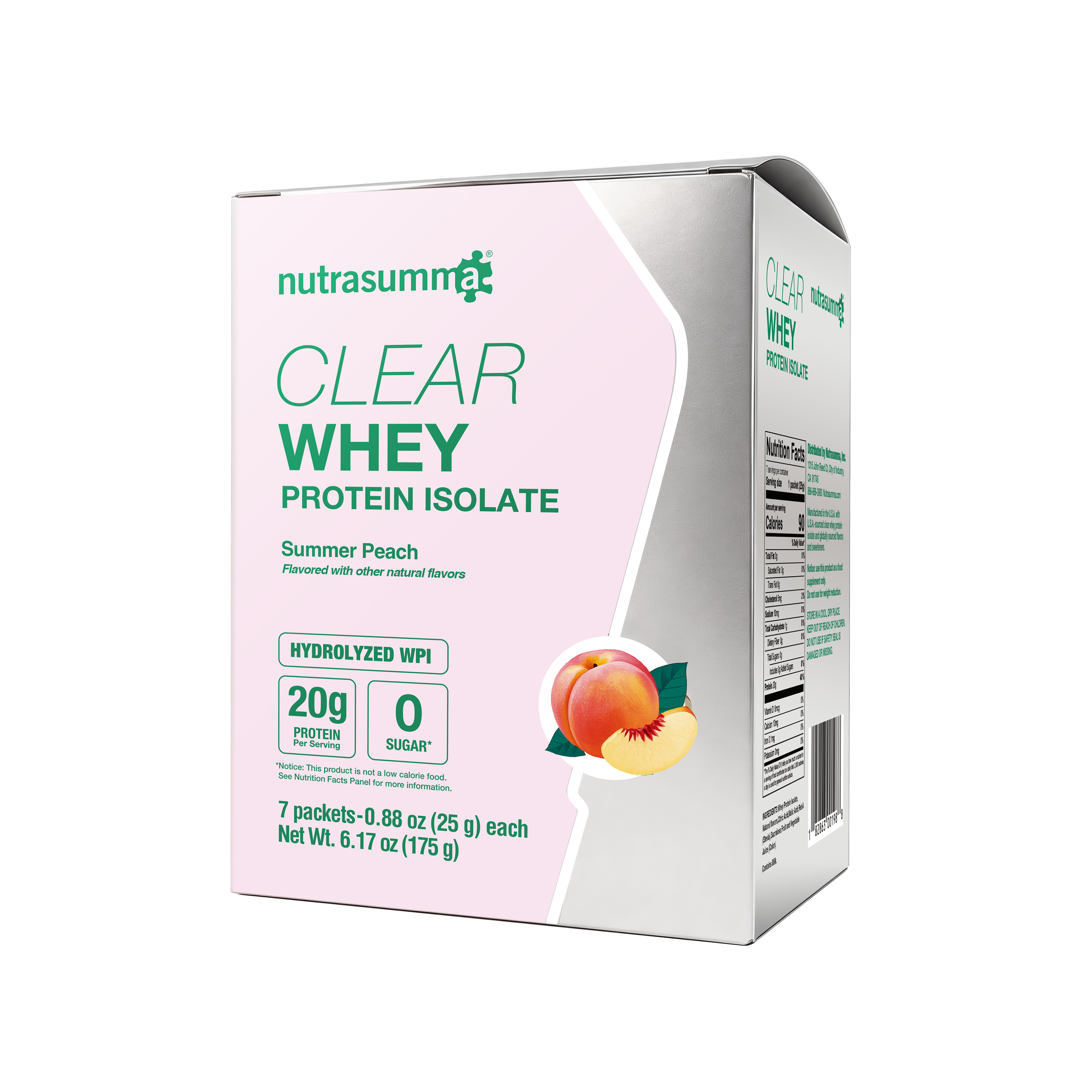 NEW Clear Whey Protein Isolate Travel Size - Summer Peach Flavor