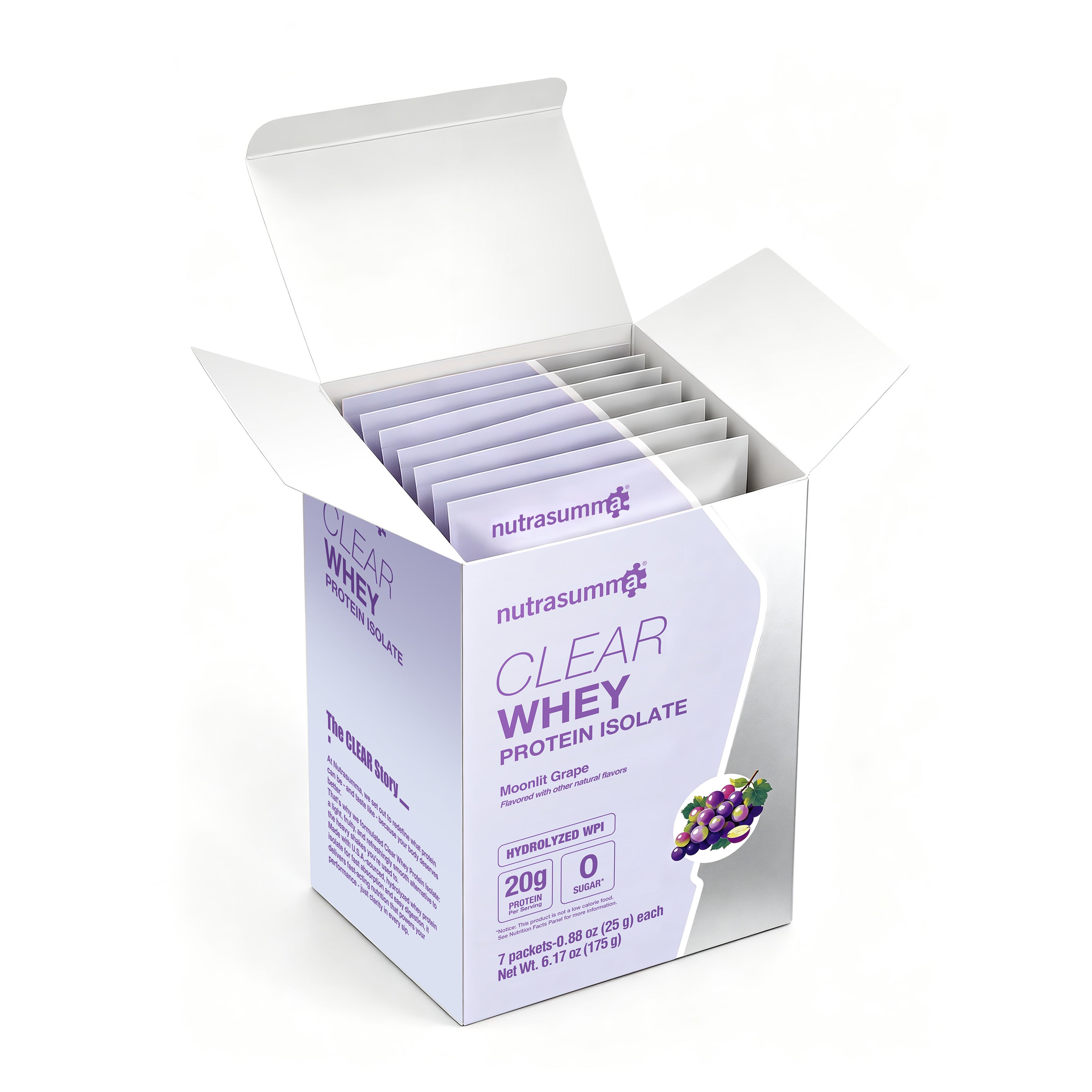 NEW Clear Whey Protein Isolate Travel Pack - Moonlit Grape Flavor
