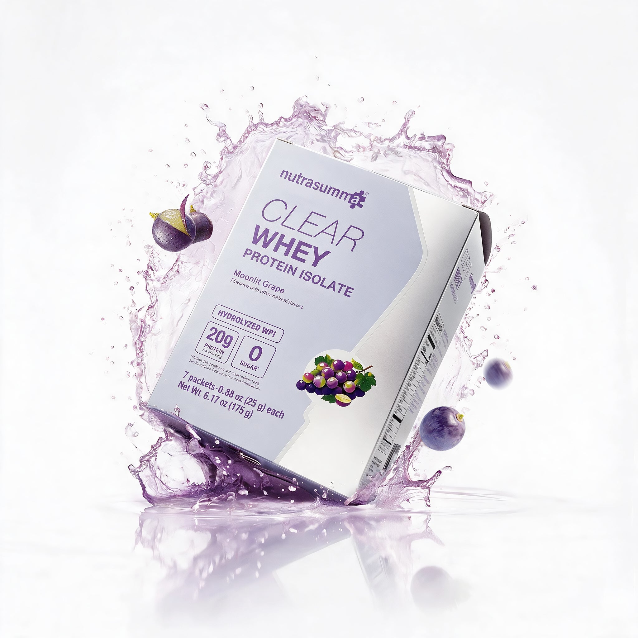 NEW Clear Whey Protein Isolate Travel Pack - Moonlit Grape Flavor