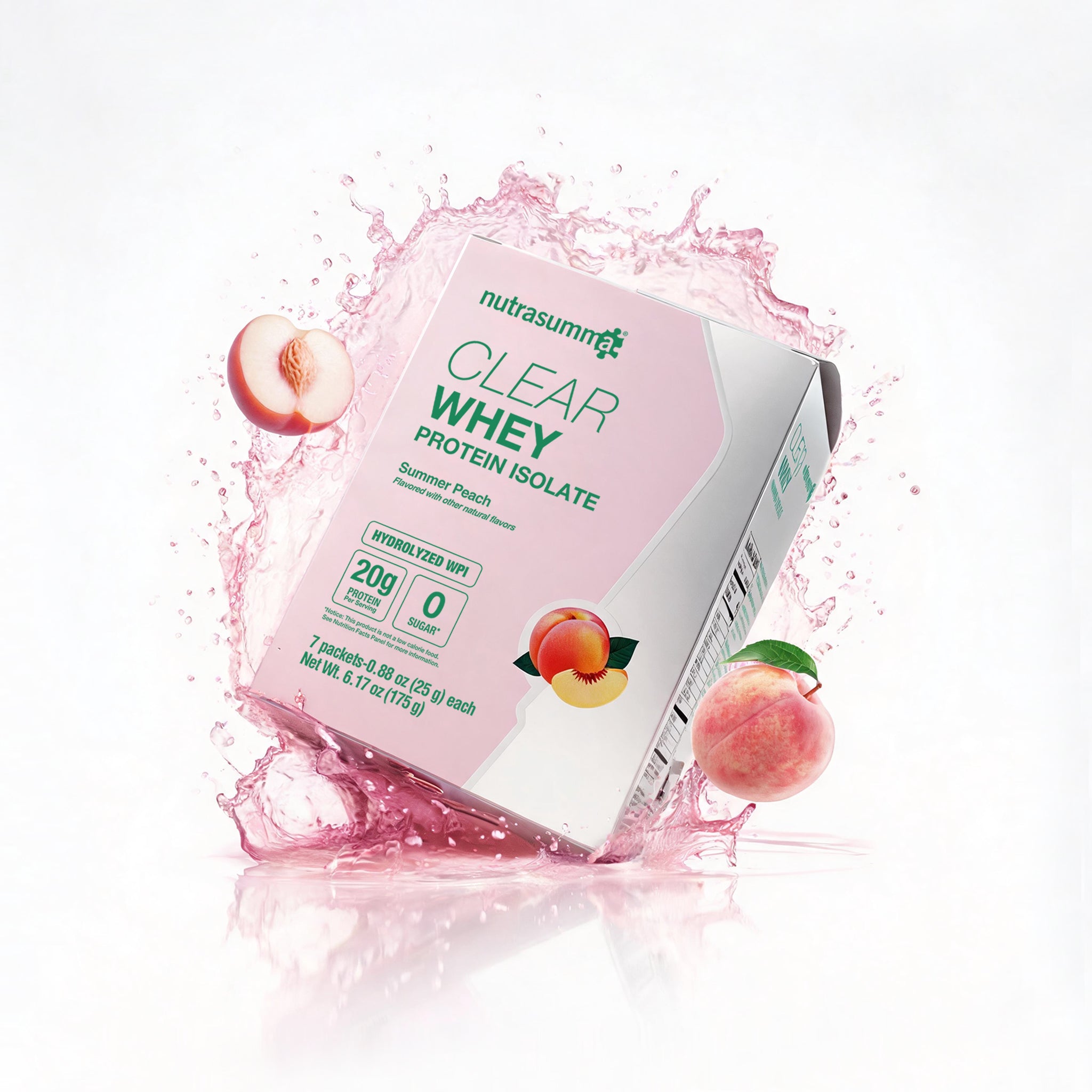 NEW Clear Whey Protein Isolate Travel Size - Summer Peach Flavor