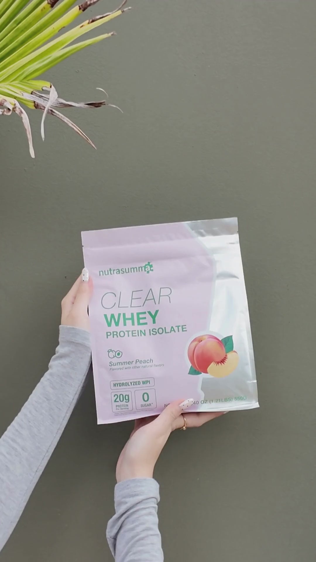 NEW Clear Whey Protein Isolate 1.2 lbs - Summer Peach Flavor