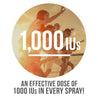 1000IU in each spray 