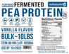 Planted based fermented vanilla pea protein bulk order
